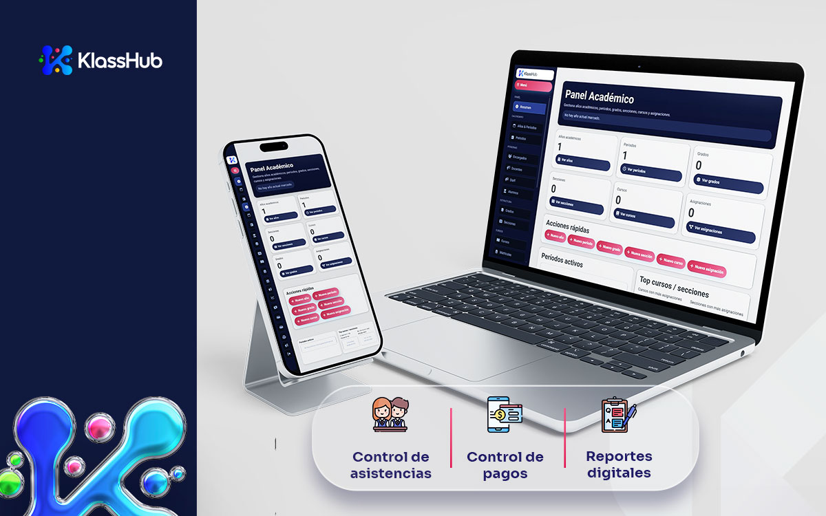 KlassHub - Gestión integral para colegios y centros educativos.